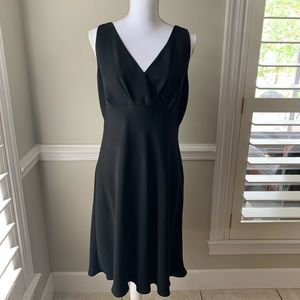 Talbots Petites Midi Black Dress Size 14